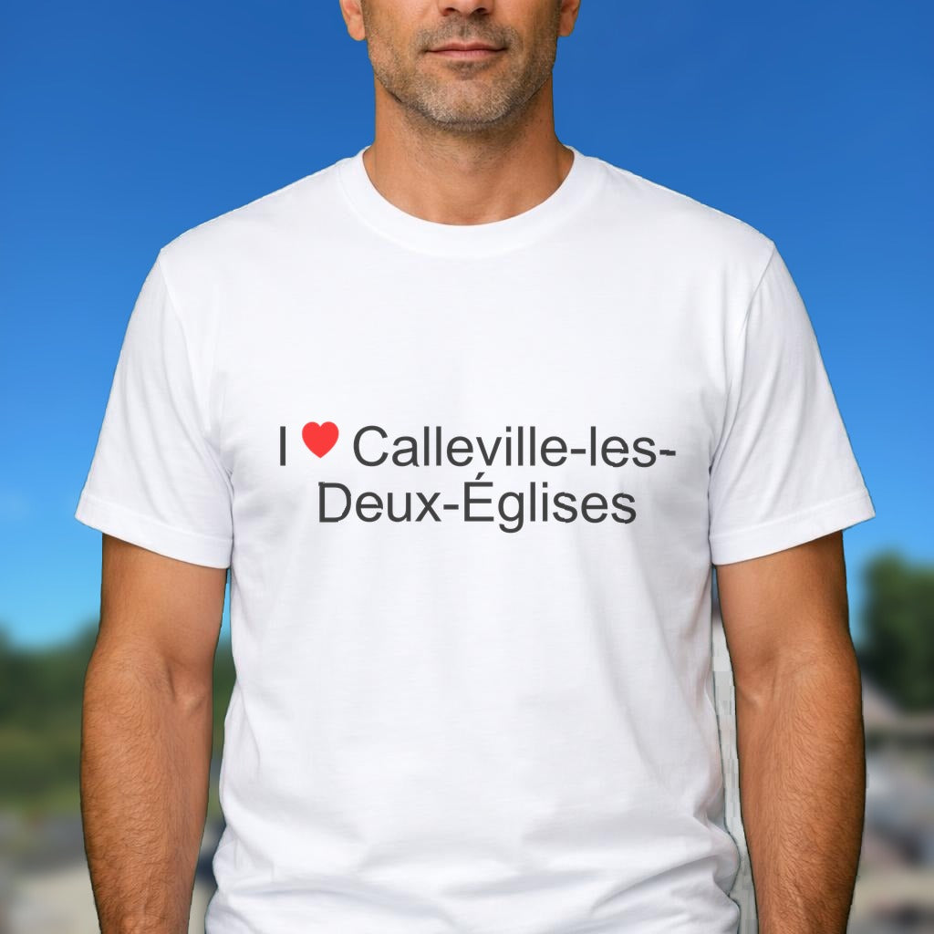 T-shirt I love calleville-les-deux-églises