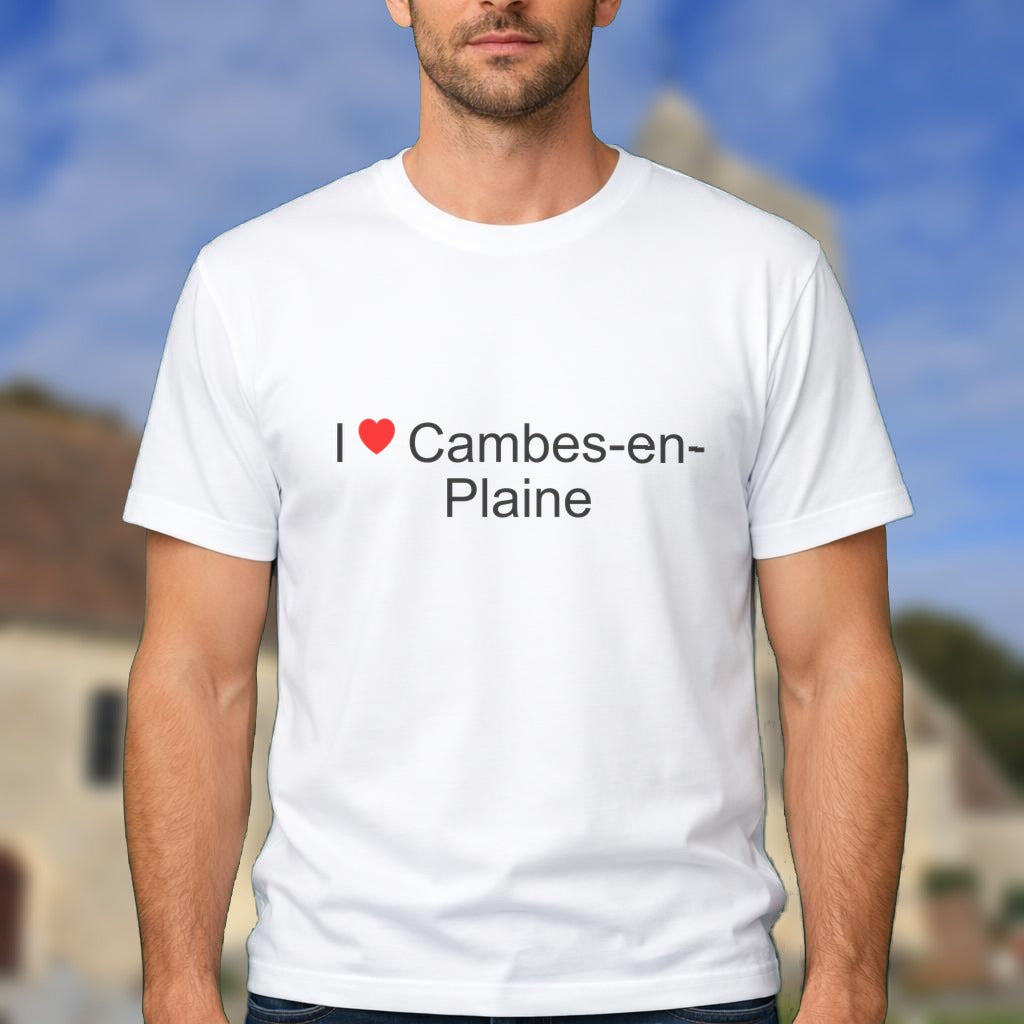 T-shirt I love cambes-en-plaine