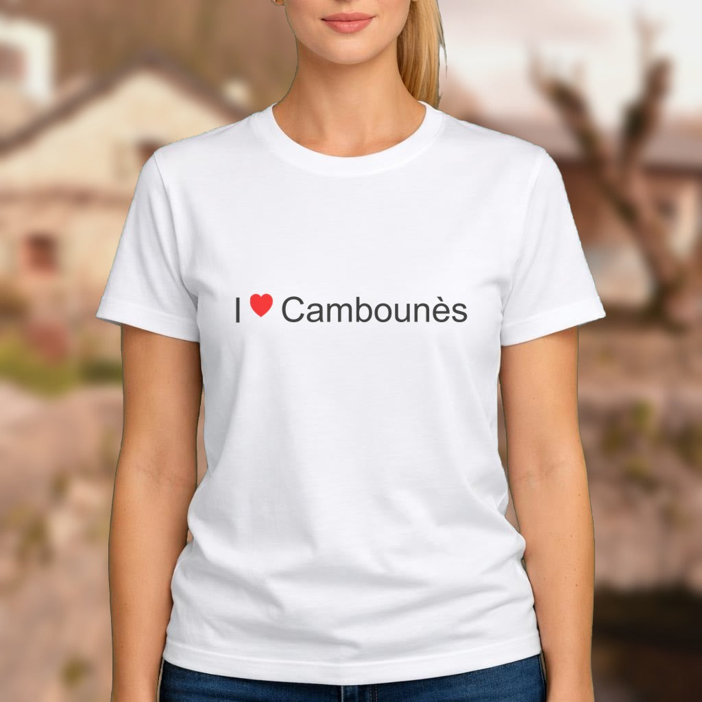 T-shirt I love cambounès