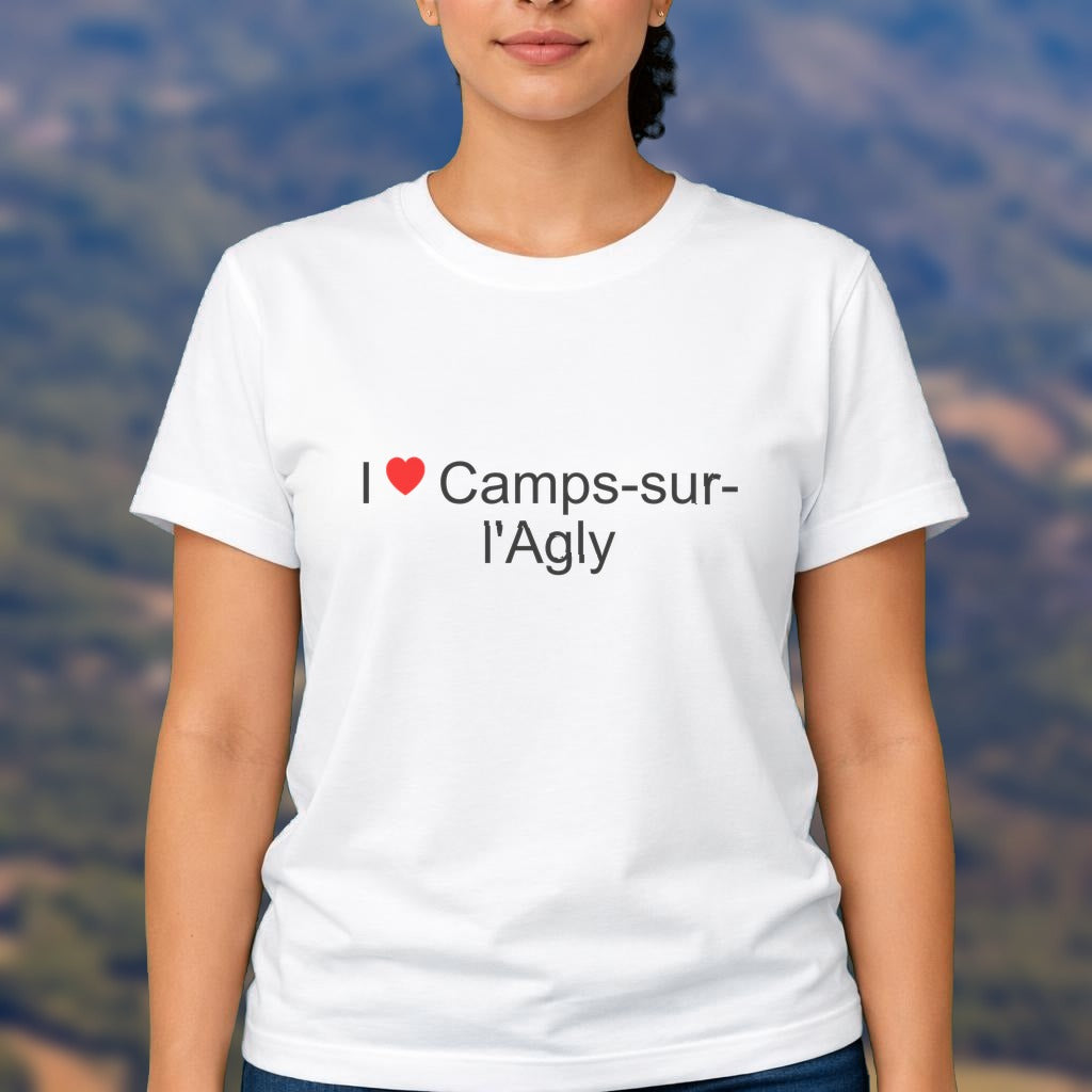T-shirt I love camps-sur-l'agly