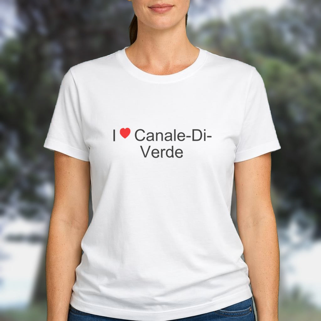 T-shirt I love canale-di-verde
