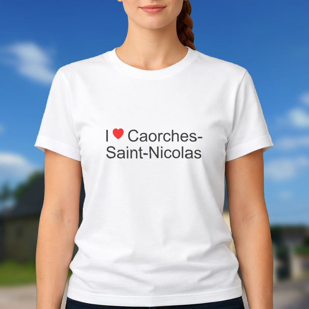 T-shirt I love caorches-saint-nicolas