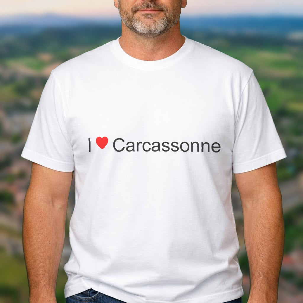 T-shirt I love carcassonne