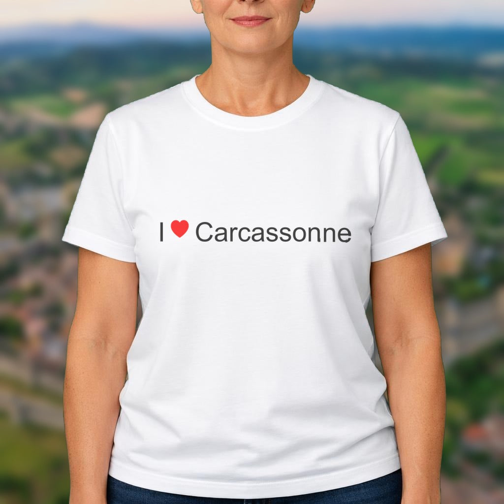 T-shirt I love carcassonne