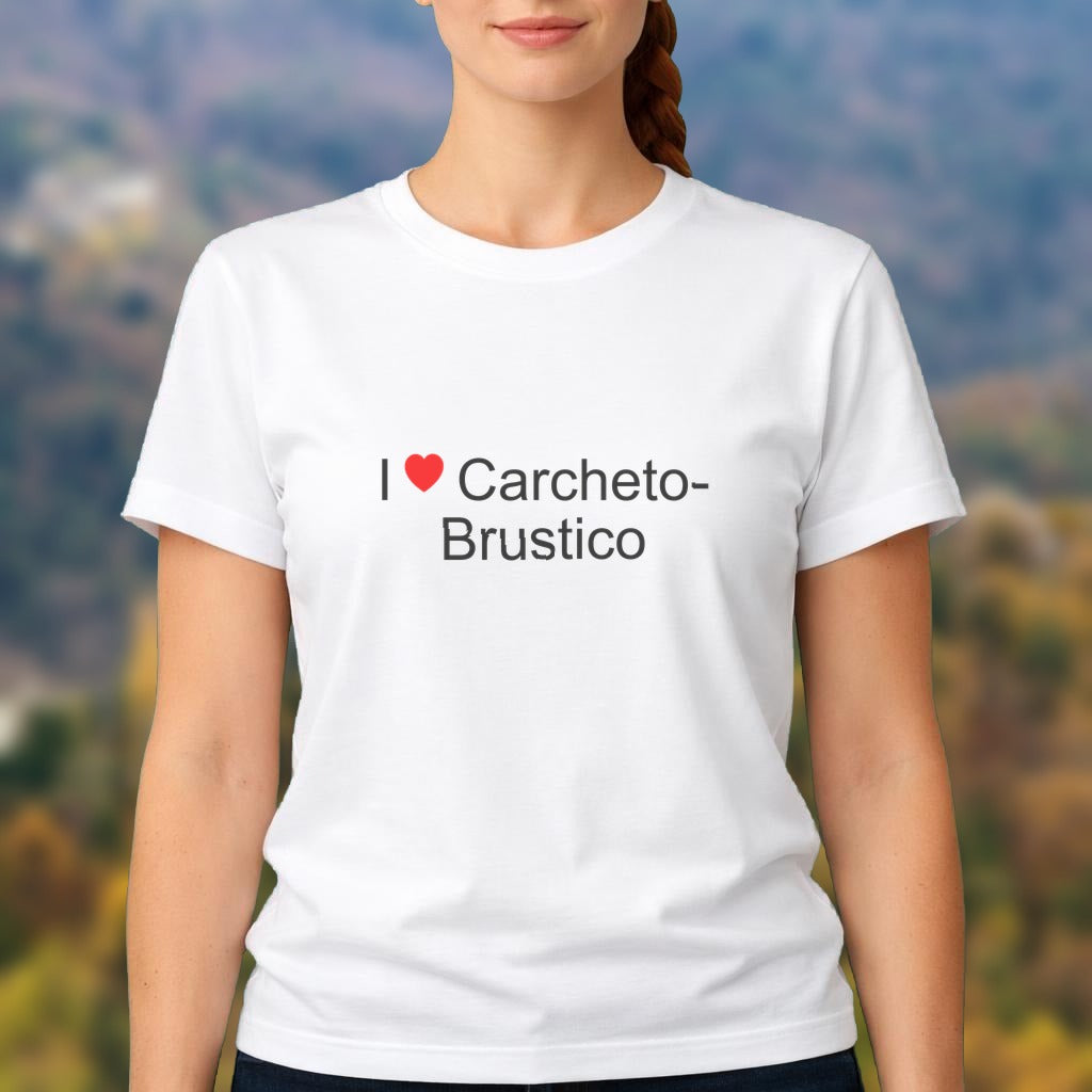 T-shirt I love carcheto-brustico