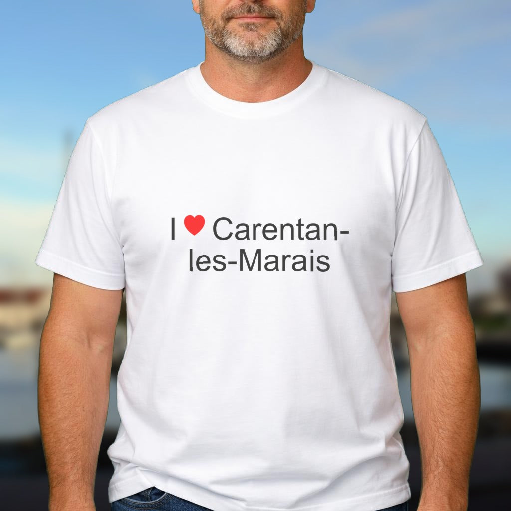 T-shirt I love carentan-les-marais