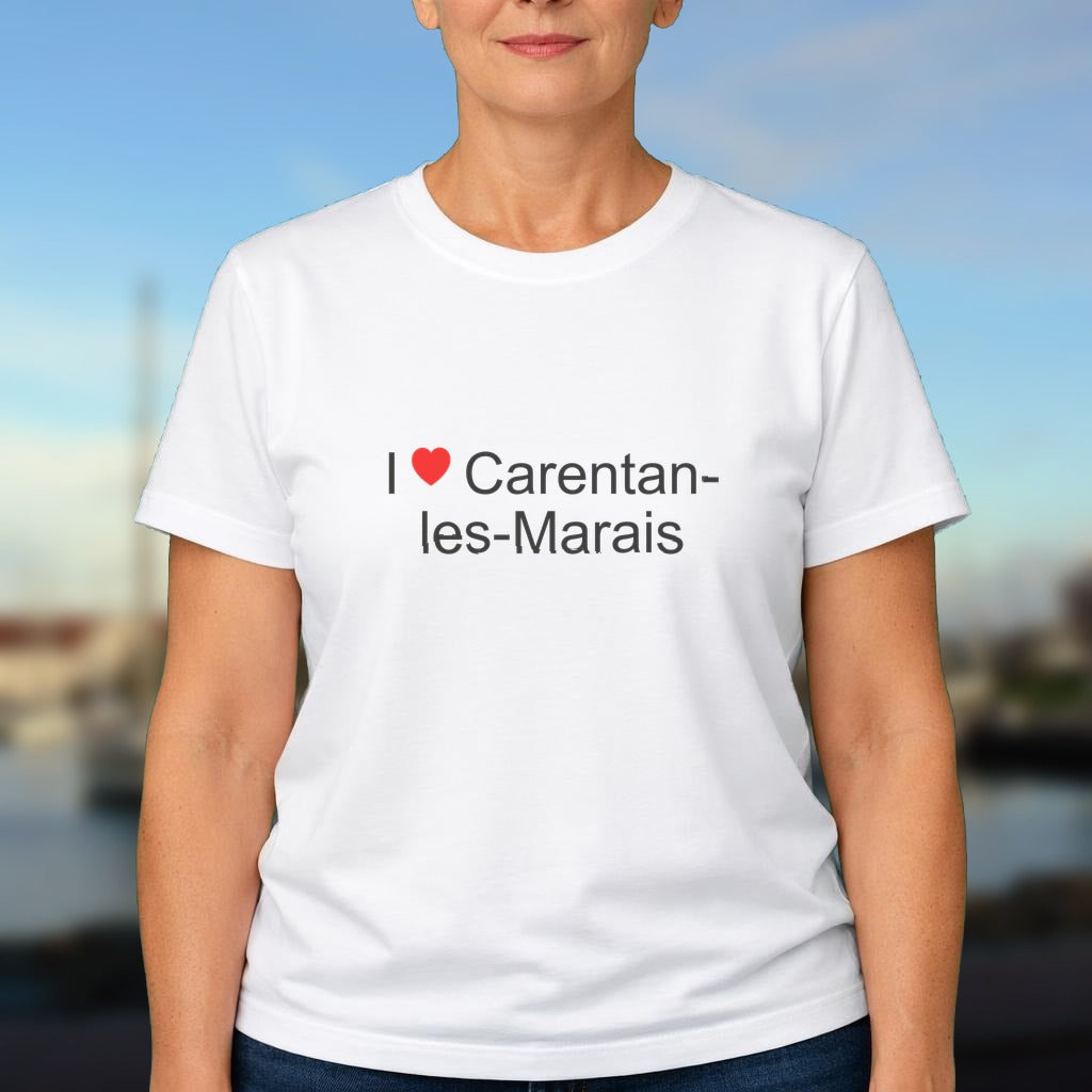 T-shirt I love carentan-les-marais