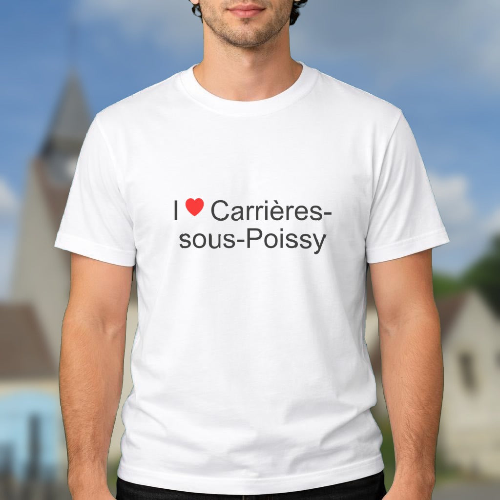 T-shirt I love carrières-sous-poissy