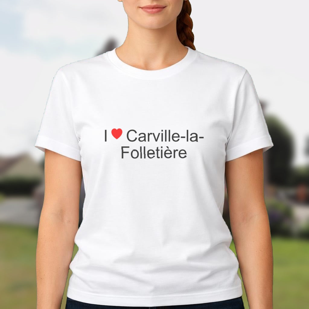 T-shirt I love carville-la-folletière