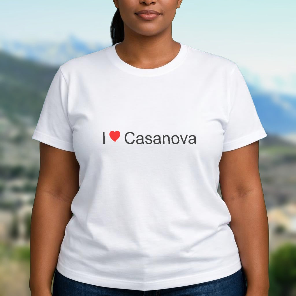 T-shirt I love casanova