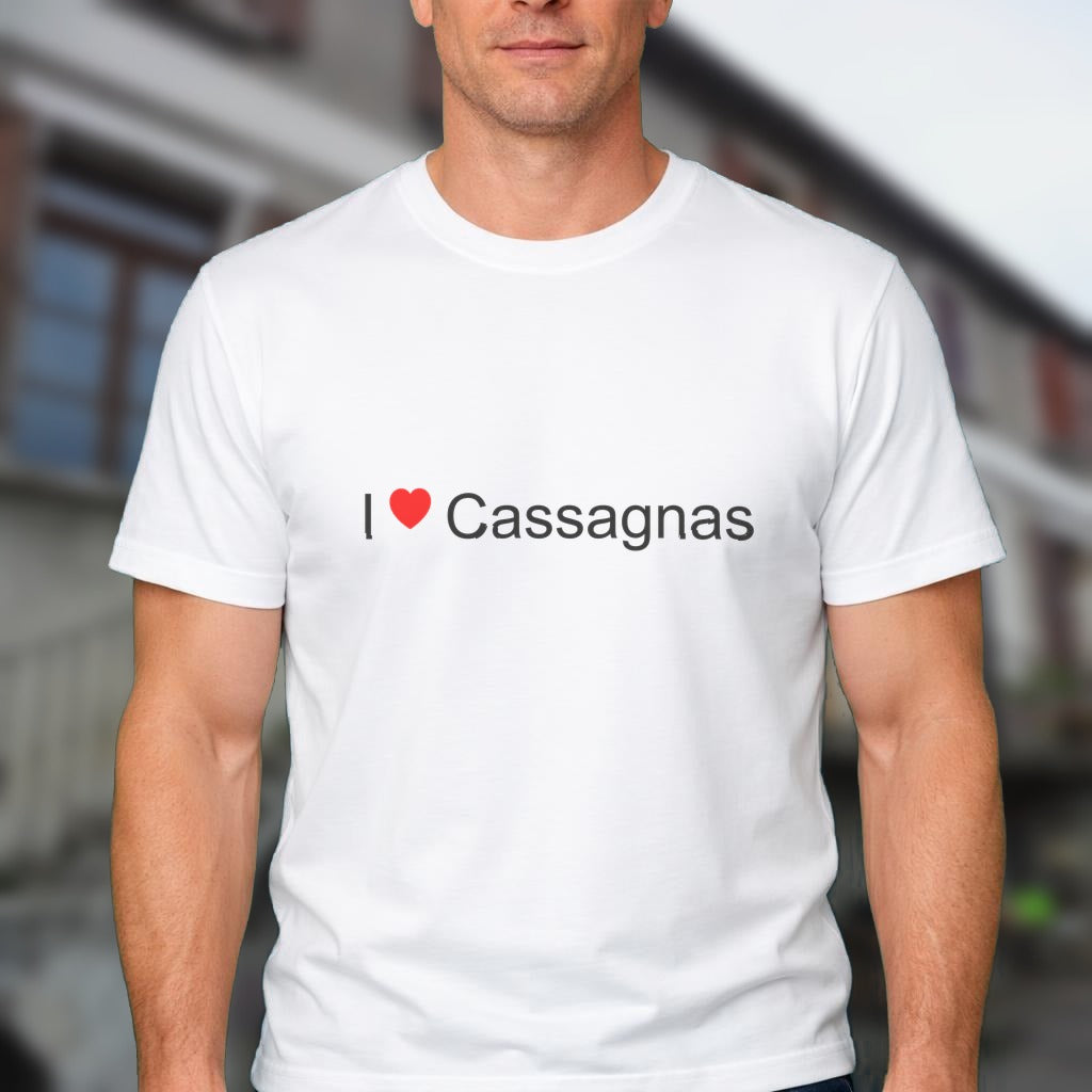 T-shirt I love cassagnas