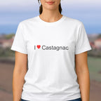 T-shirt I love castagnac