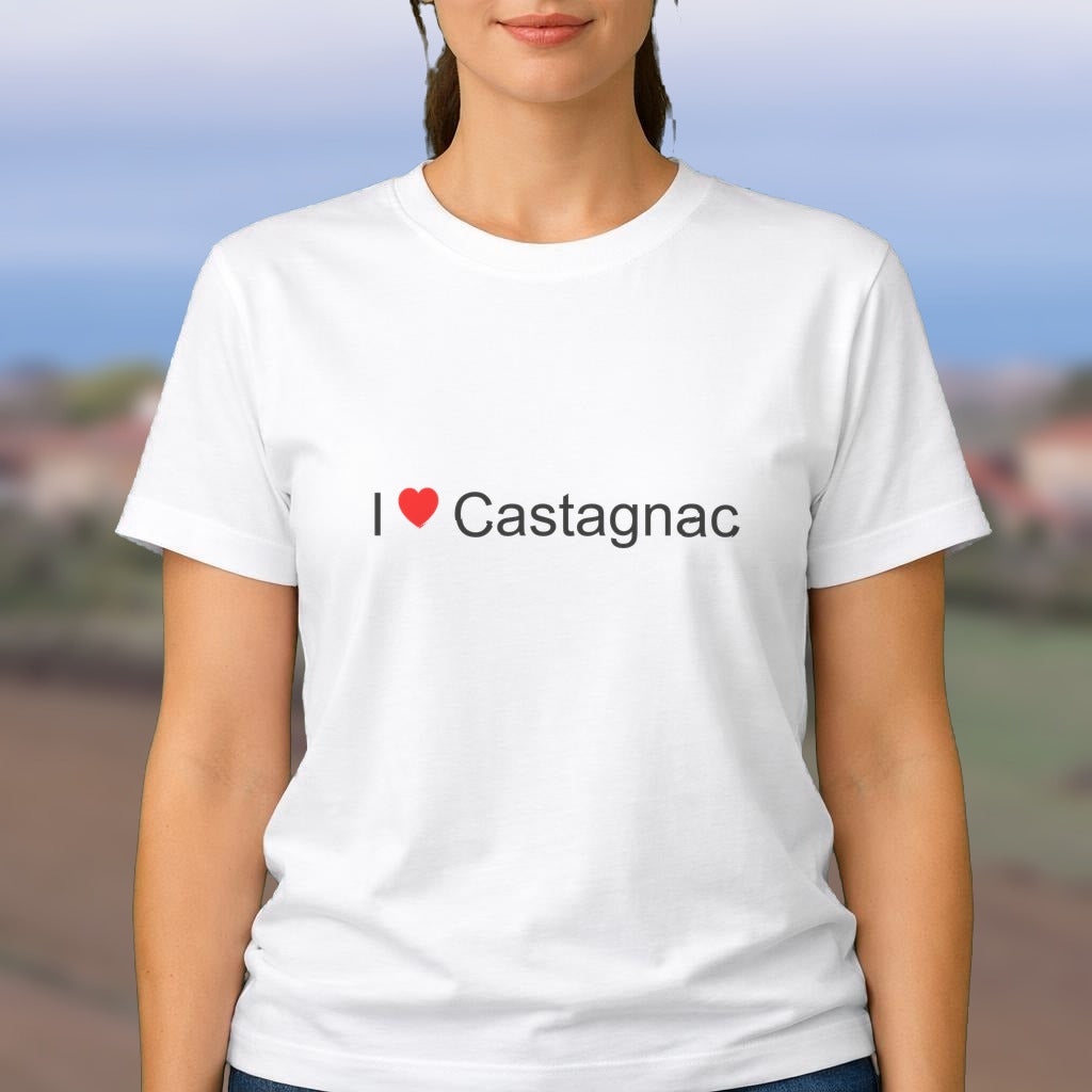 T-shirt I love castagnac