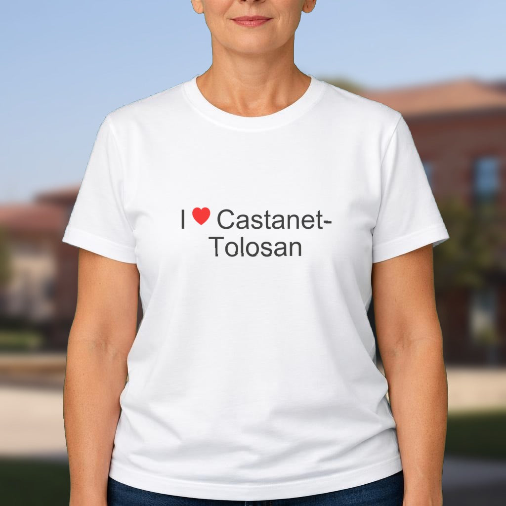 T-shirt I love castanet-tolosan