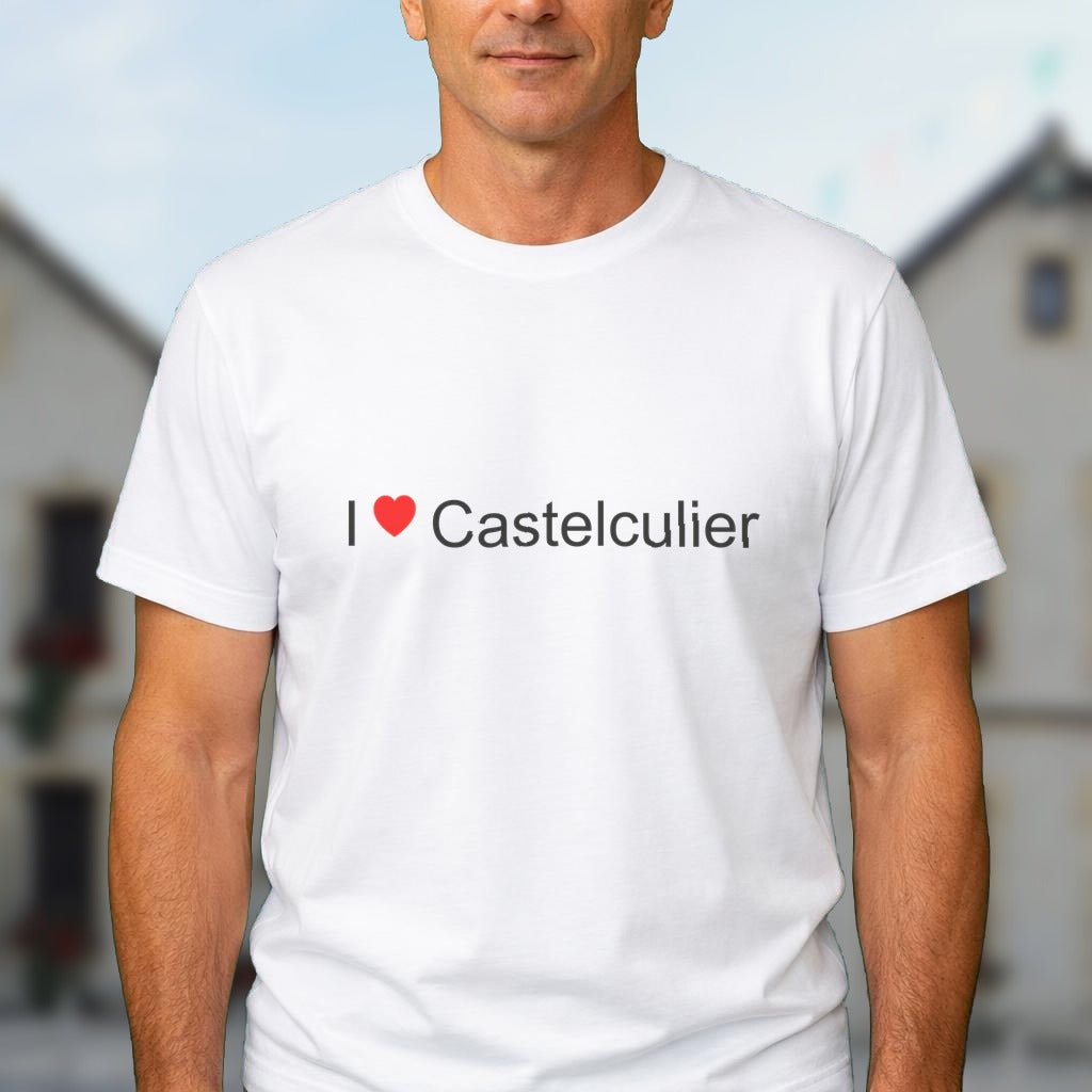 T-shirt I love castelculier