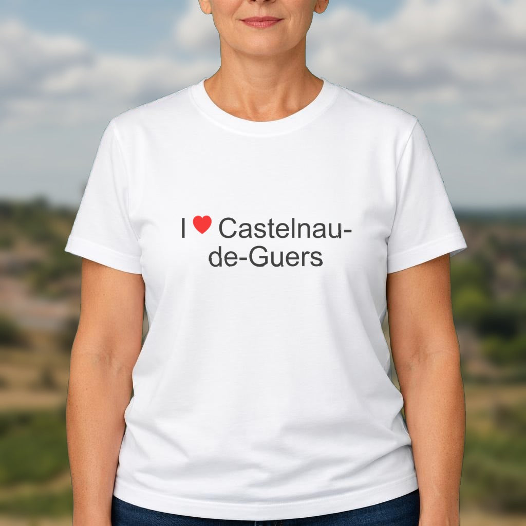 T-shirt I love castelnau-de-guers
