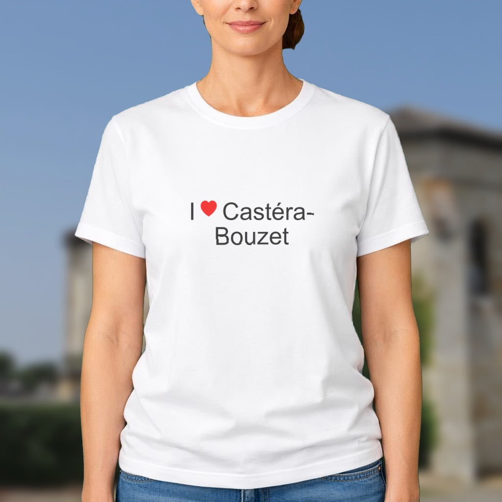T-shirt I love castéra-bouzet