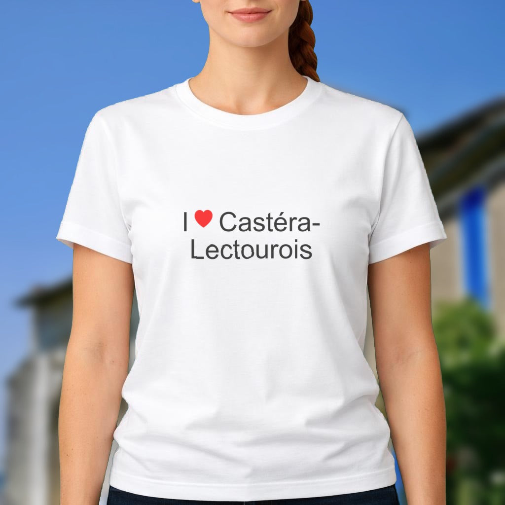 T-shirt I love castéra-lectourois