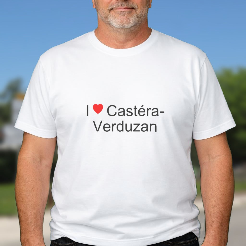T-shirt I love castéra-verduzan