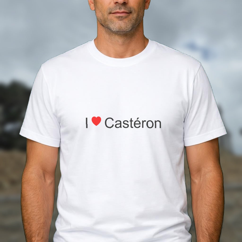 T-shirt I love castéron
