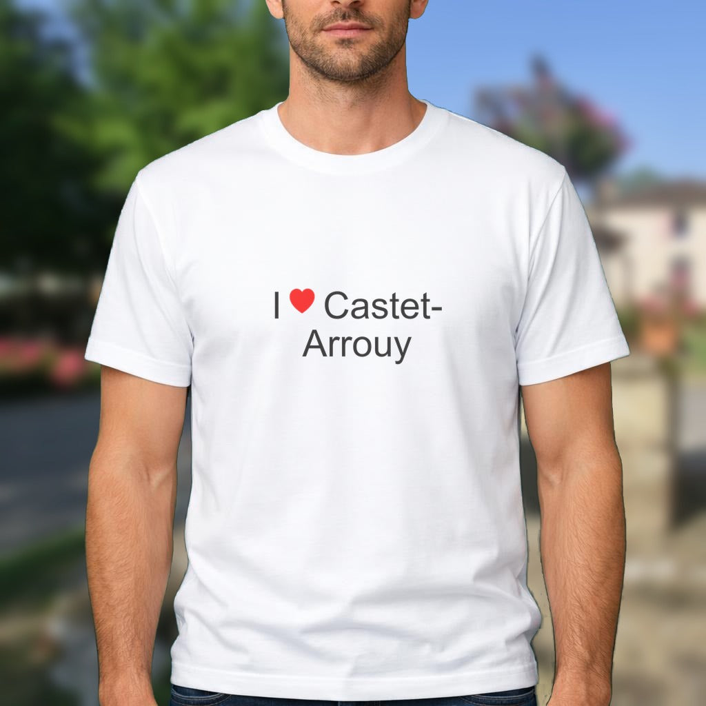 T-shirt I love castet-arrouy