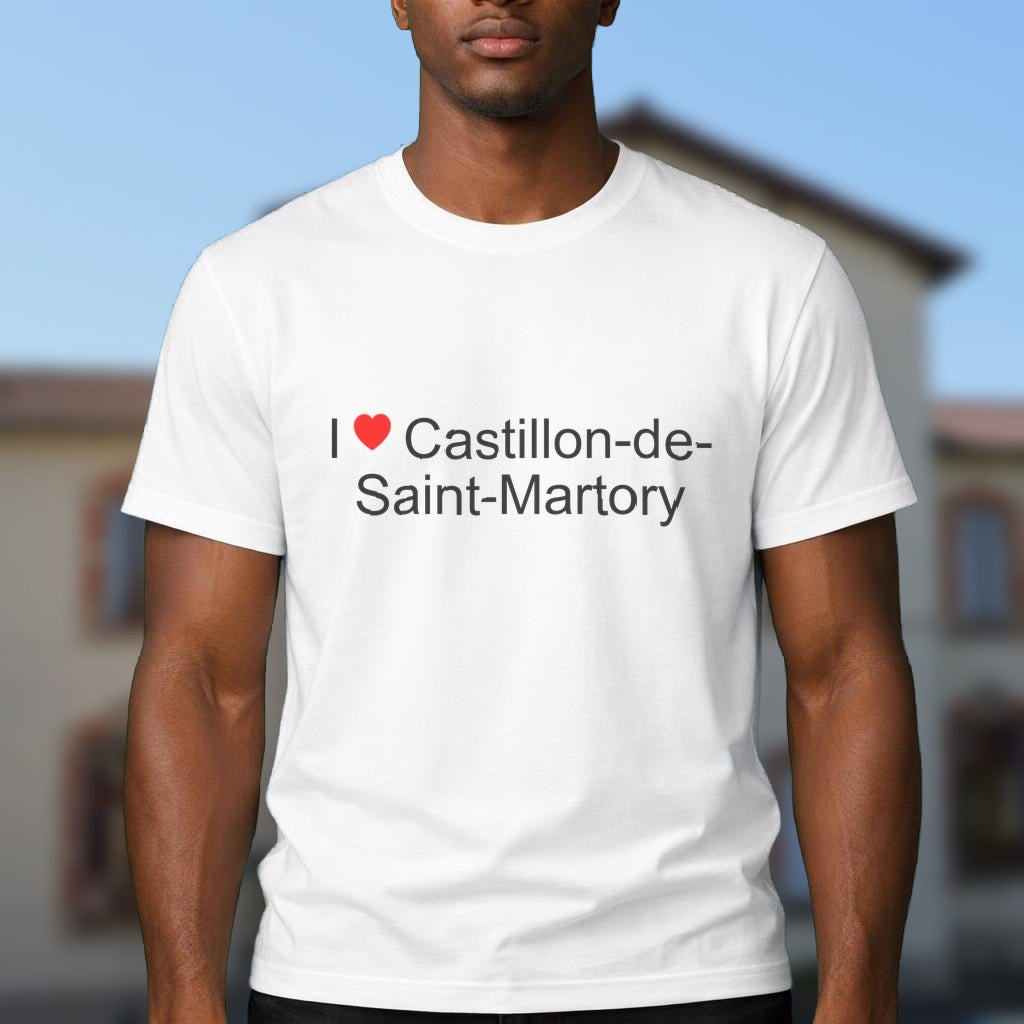T-shirt I love castillon-de-saint-martory