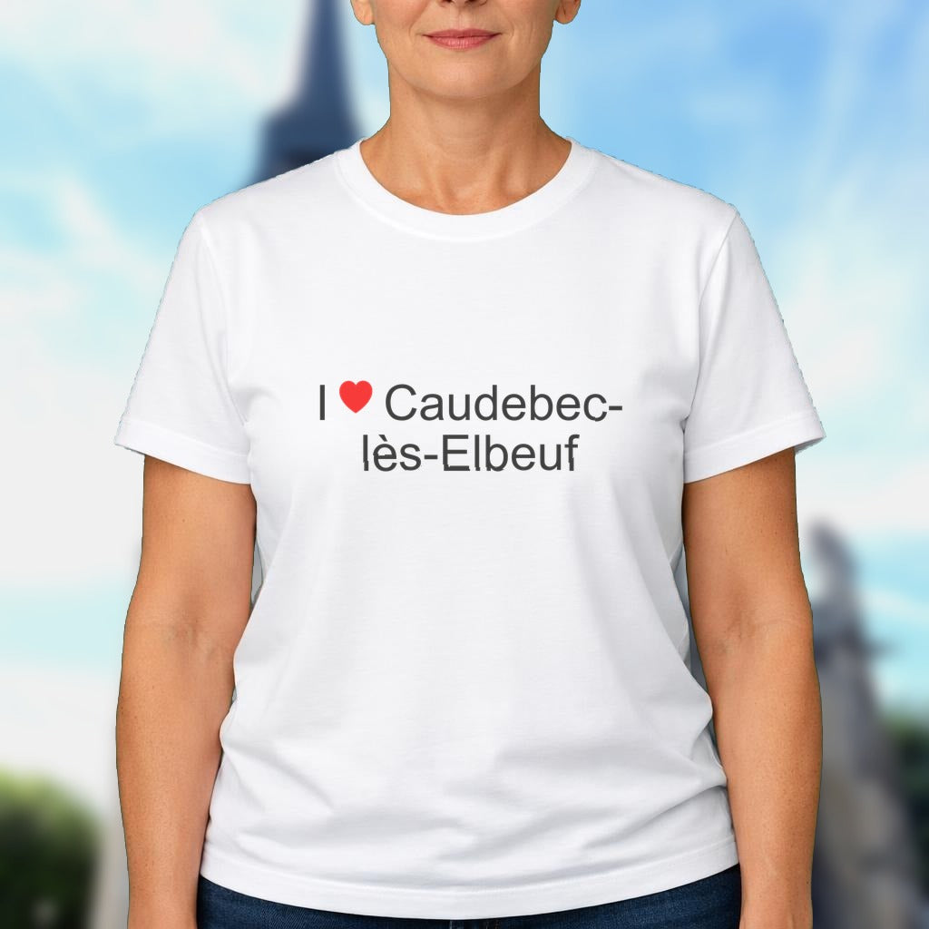 T-shirt I love caudebec-lès-elbeuf
