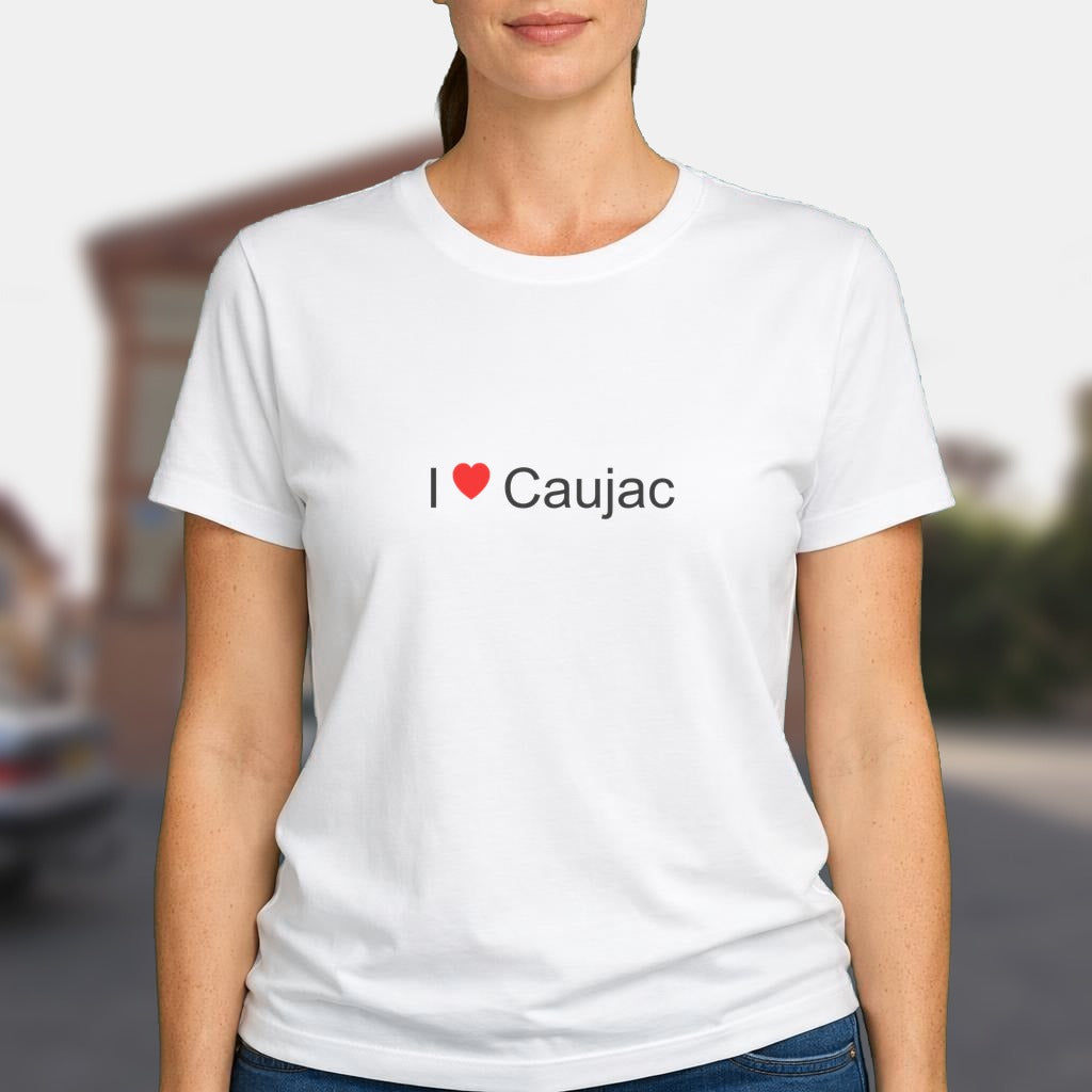 T-shirt I love caujac