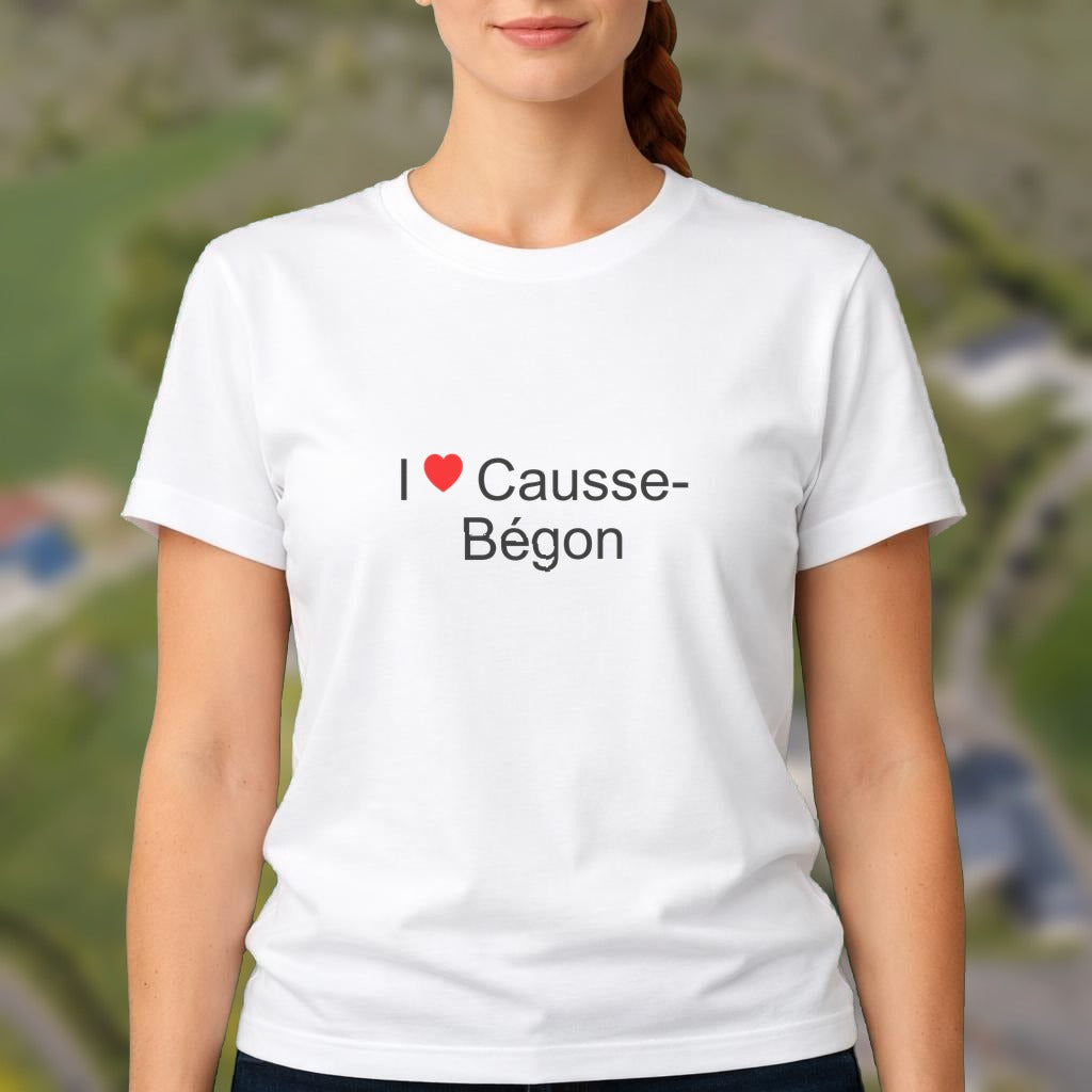 T-shirt I love causse-bégon
