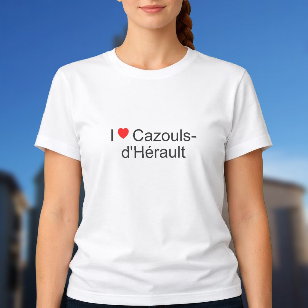 T-shirt I love cazouls-d'hérault