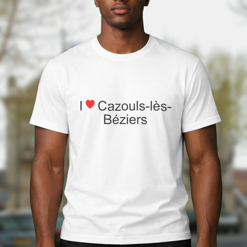T-shirt I love cazouls-lès-béziers