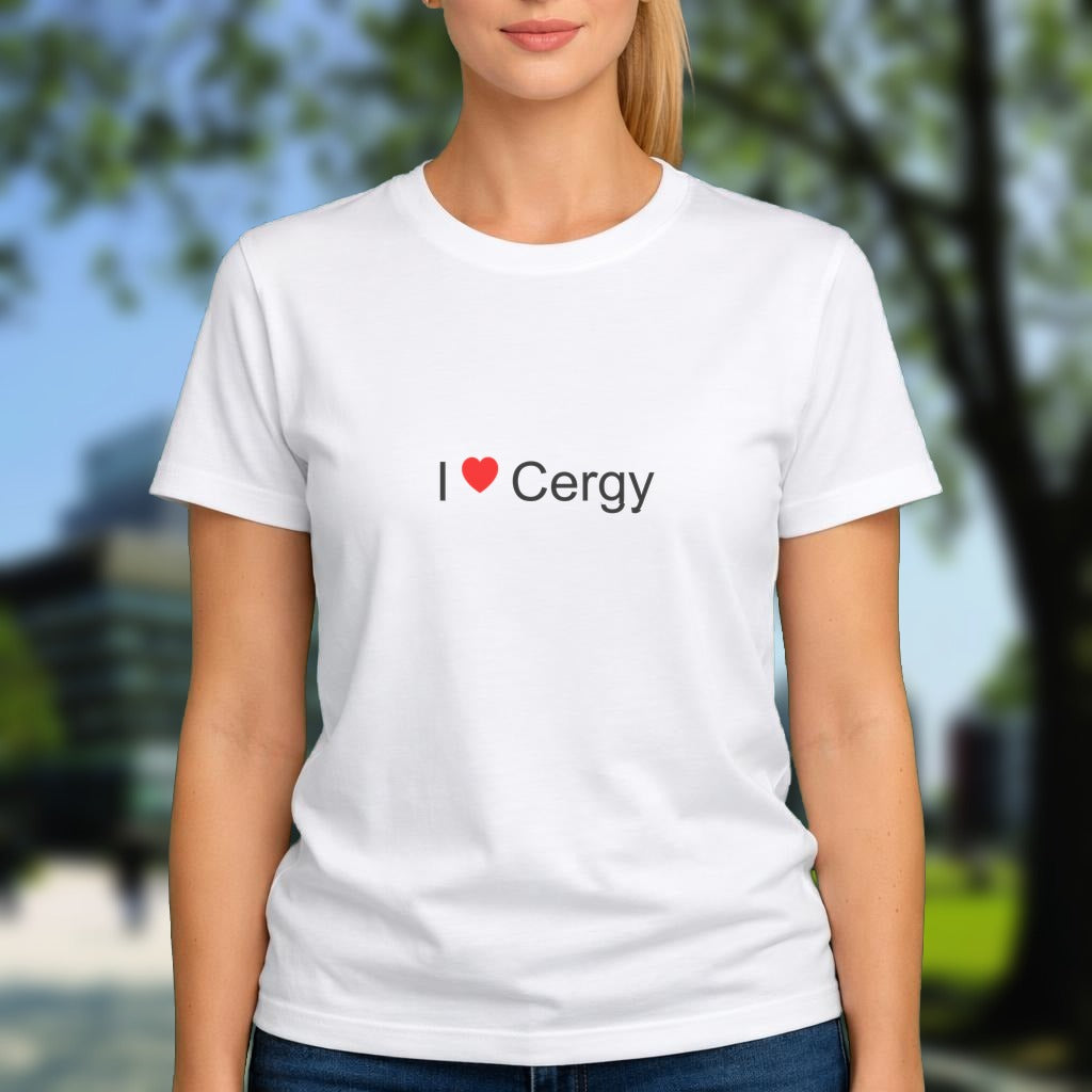 T-shirt I love cergy