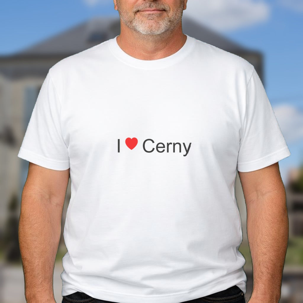 T-shirt I love cerny