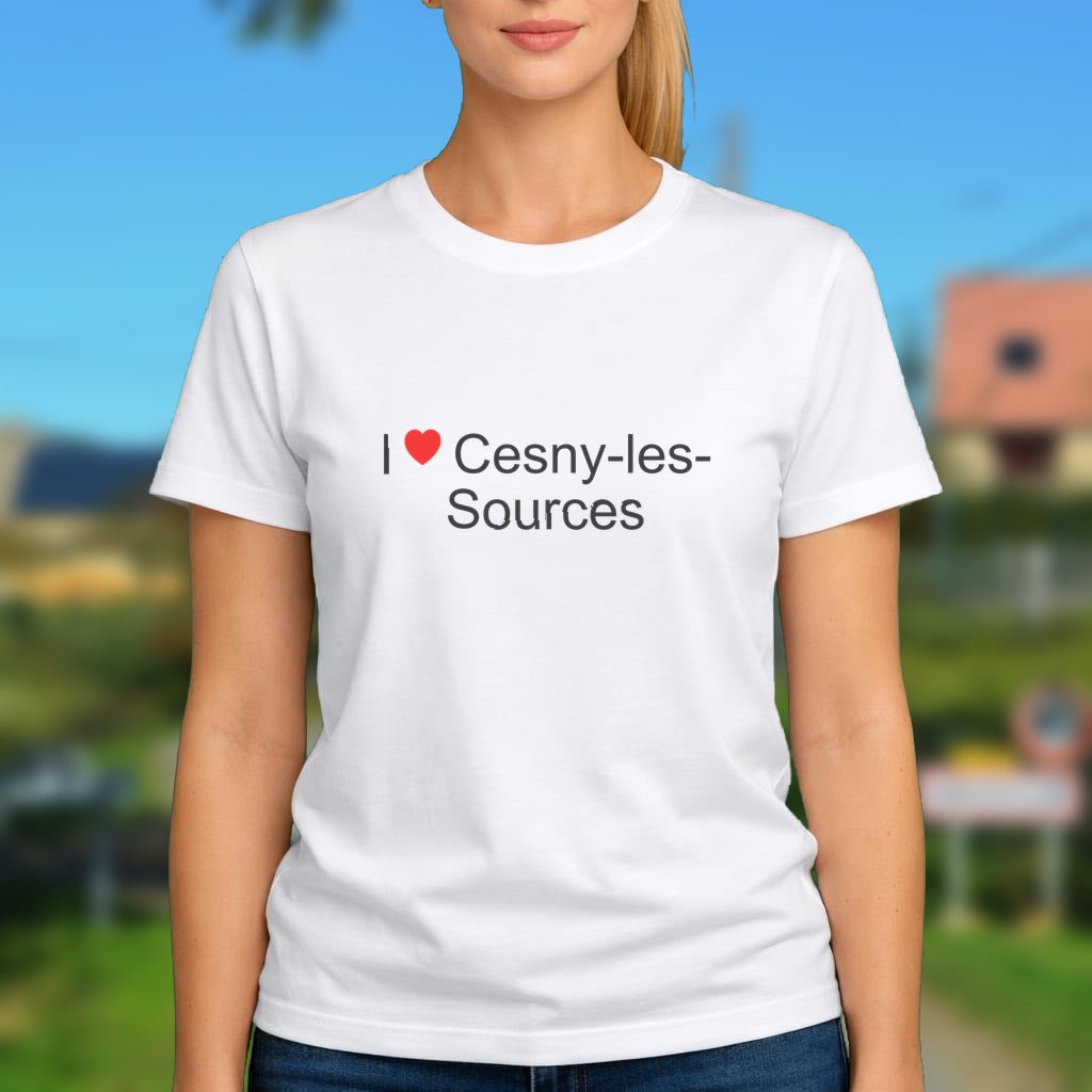 T-shirt I love cesny-les-sources
