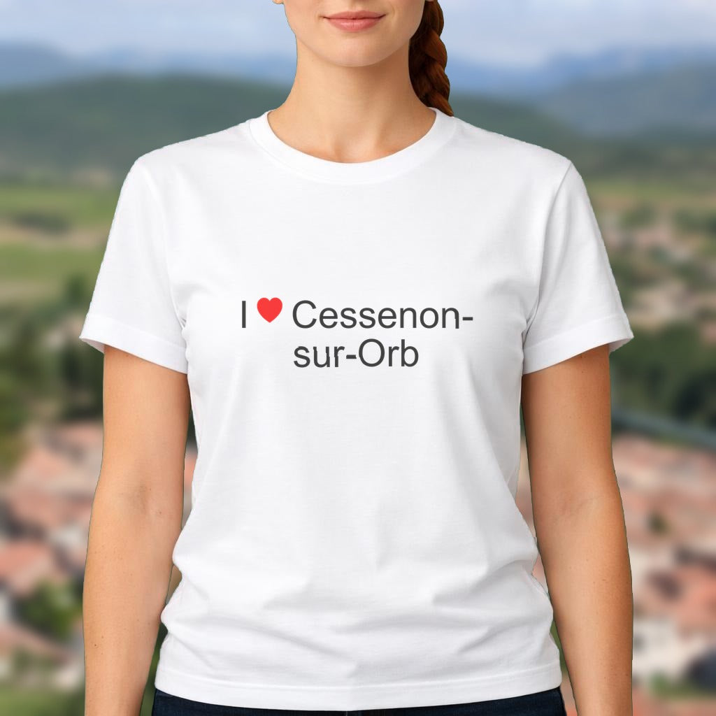 T-shirt I love cessenon-sur-orb