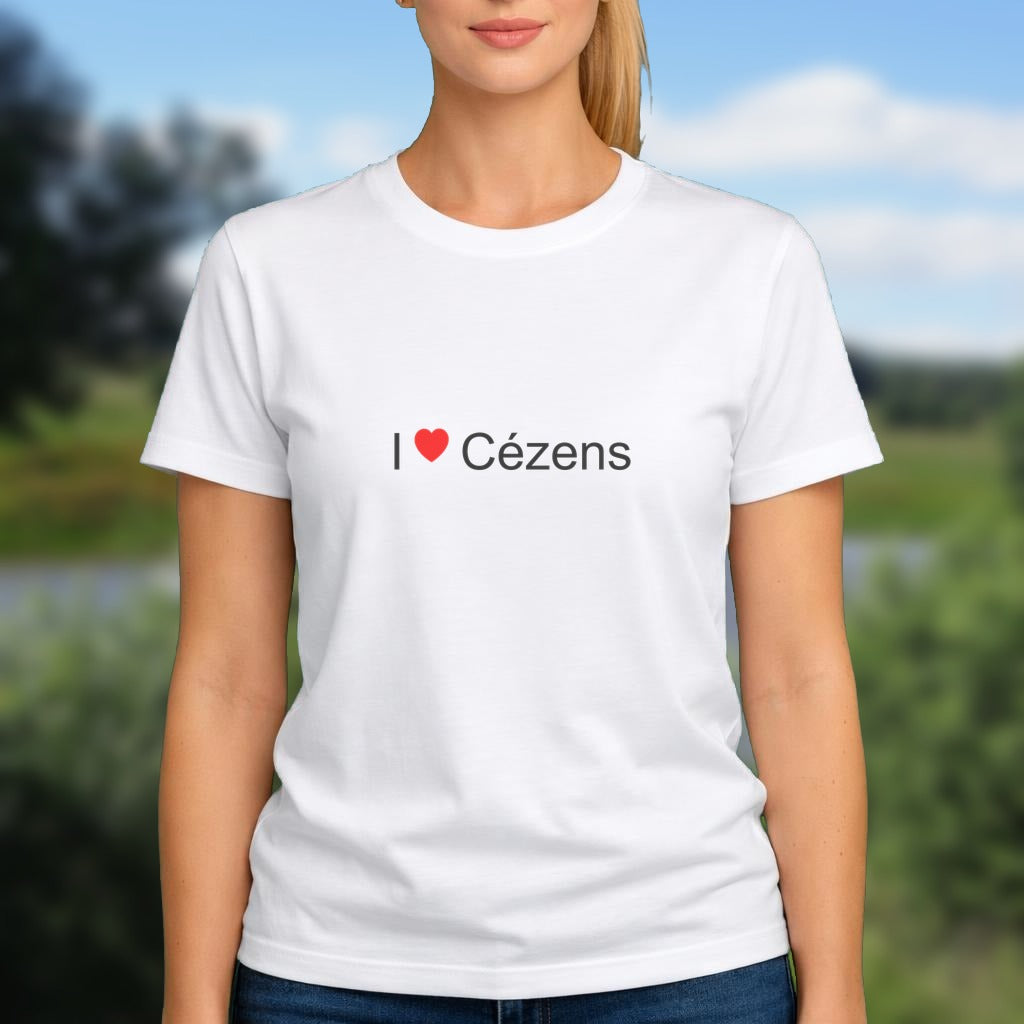 T-shirt I love cézens