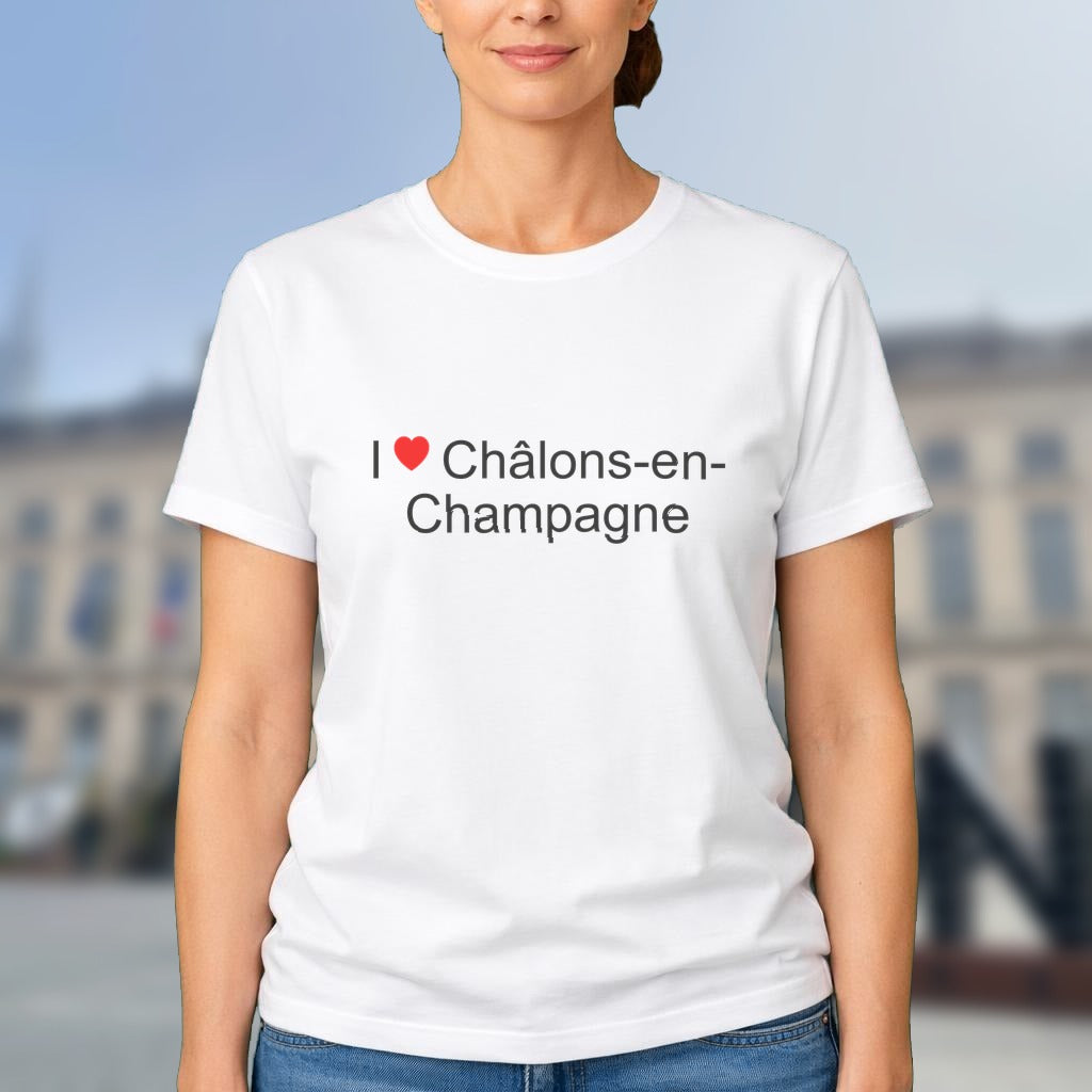 T-shirt I love châlons-en-champagne