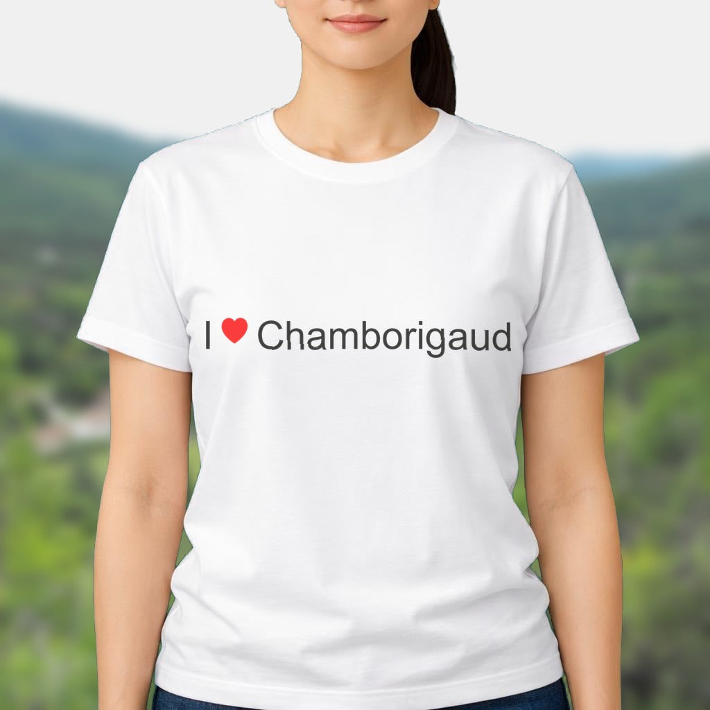 T-shirt I love chamborigaud