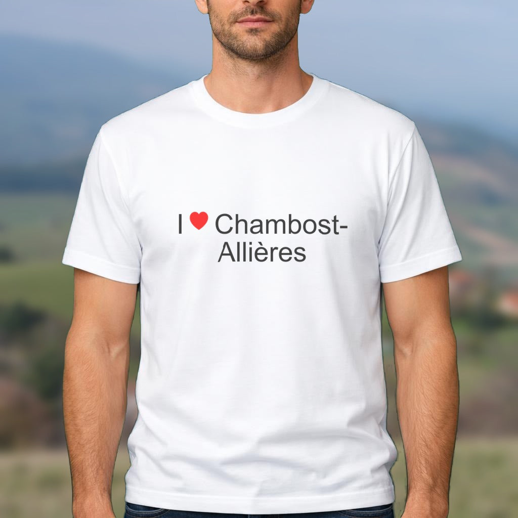 T-shirt I love chambost-allières