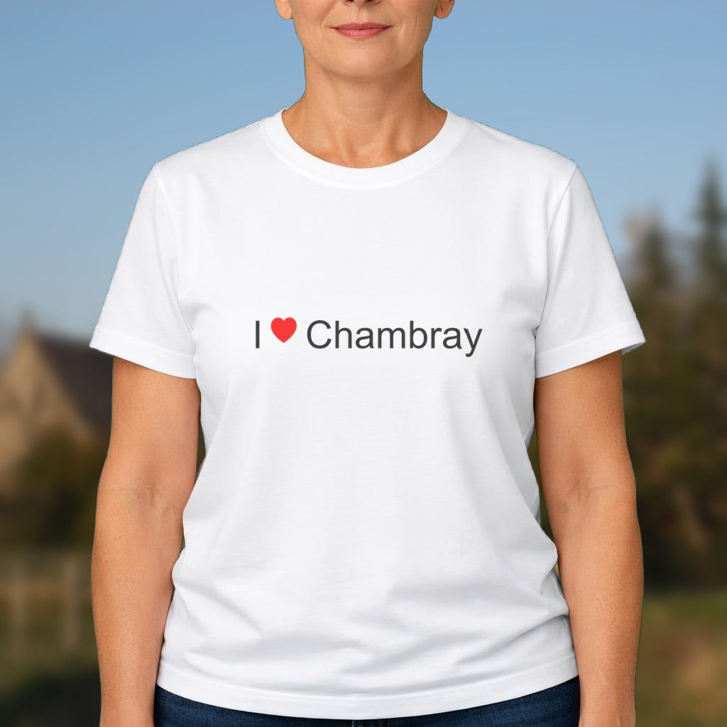 T-shirt I love chambray