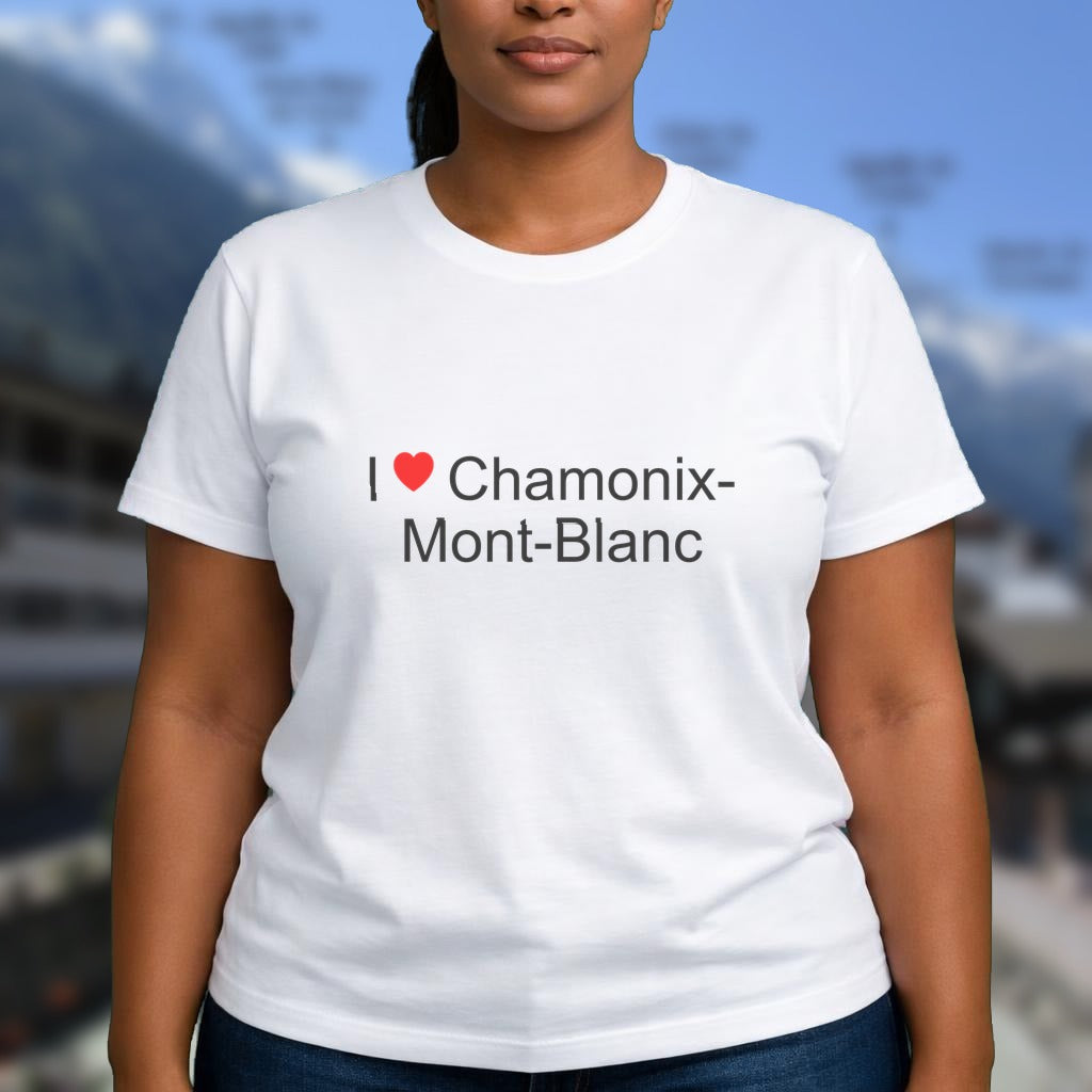 T-shirt I love chamonix-mont-blanc