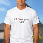 T-shirt I love champ-le-duc