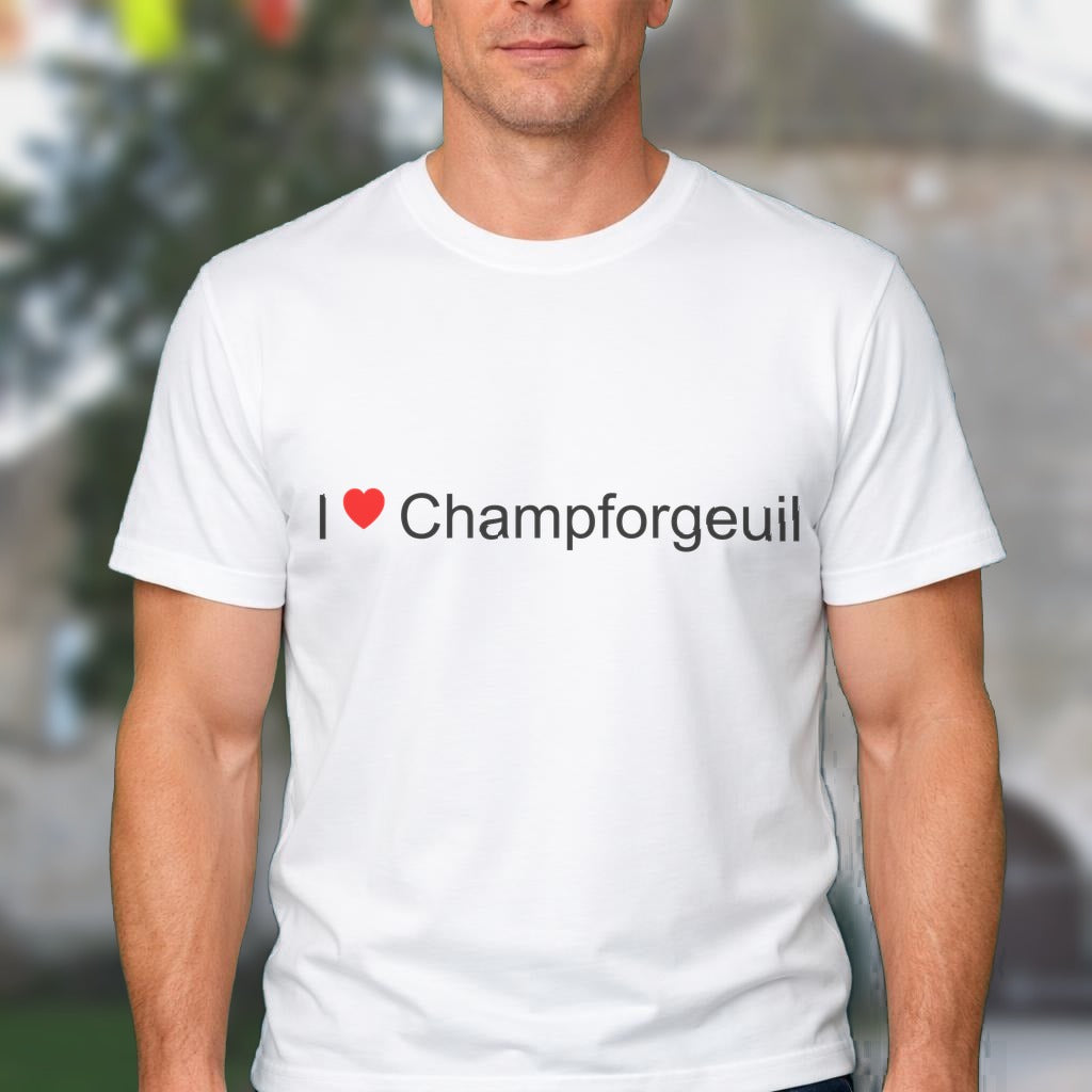 T-shirt I love champforgeuil