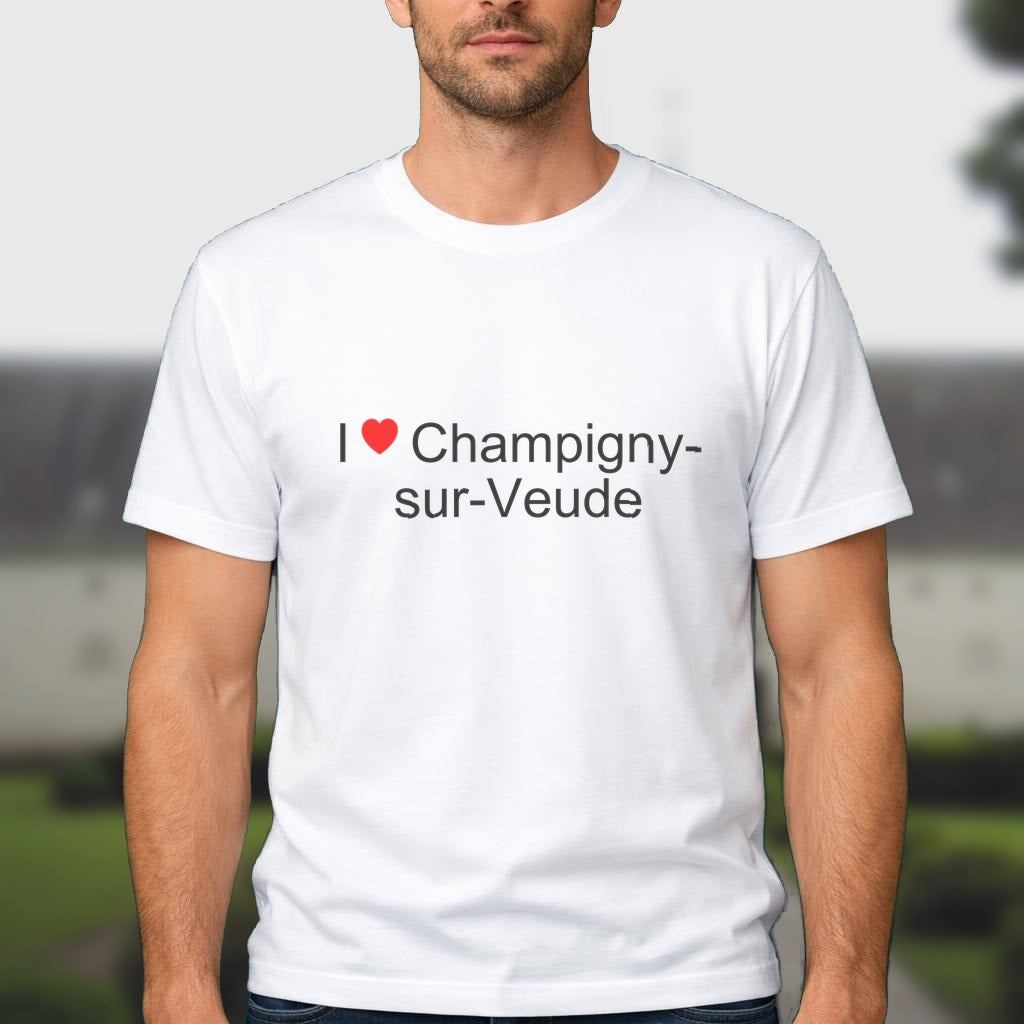 T-shirt I love champigny-sur-veude