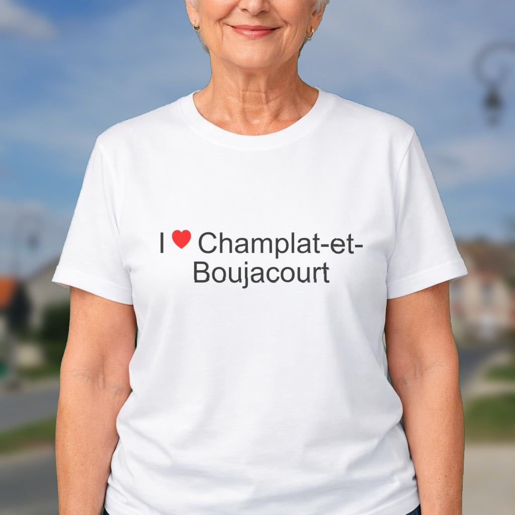 T-shirt I love champlat-et-boujacourt