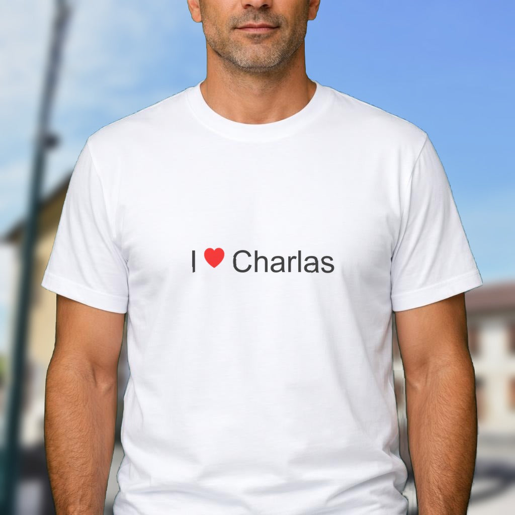 T-shirt I love charlas