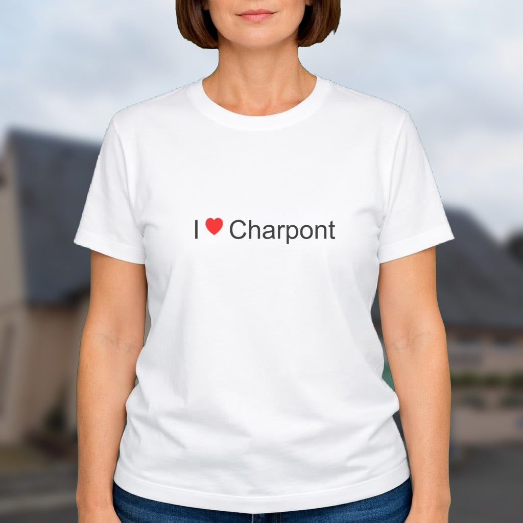 T-shirt I love charpont
