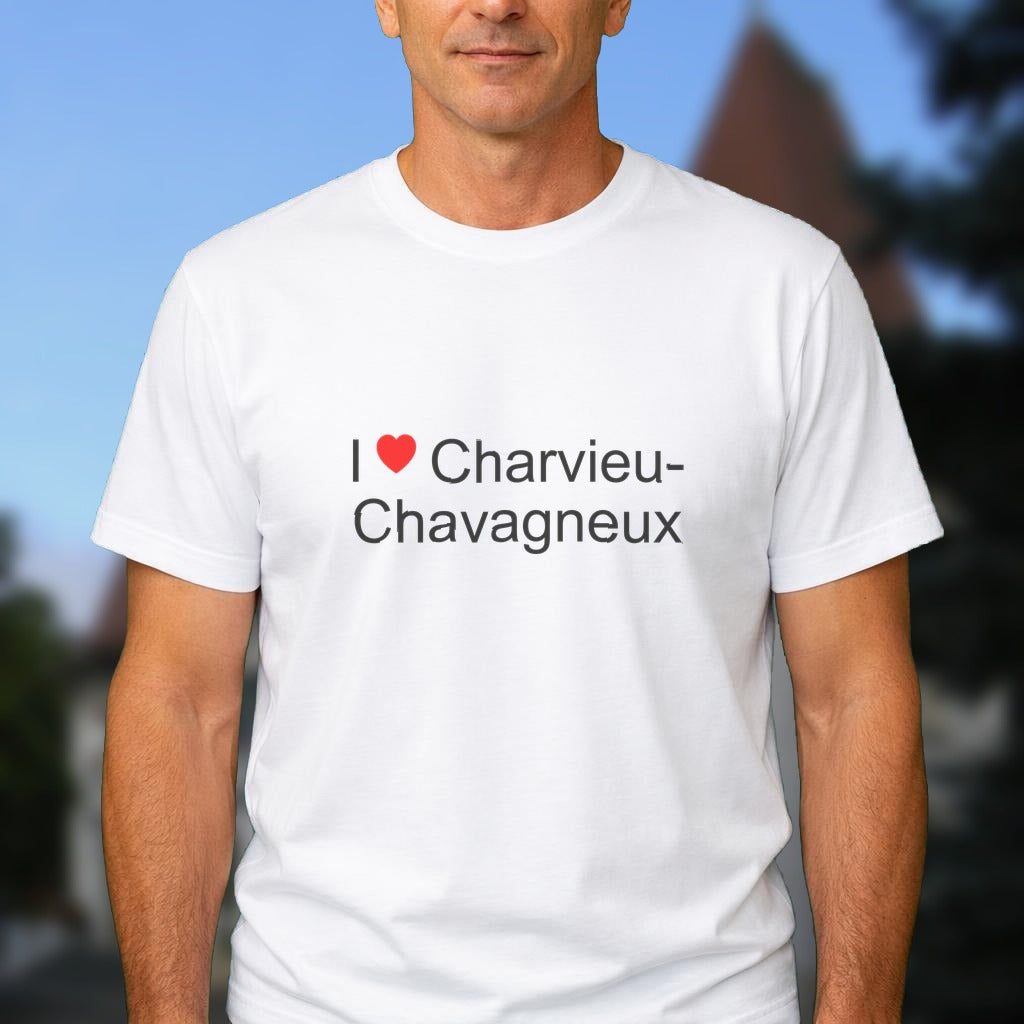 T-shirt I love charvieu-chavagneux