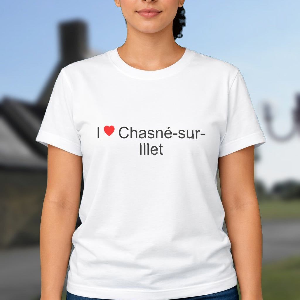 T-shirt I love chasné-sur-illet
