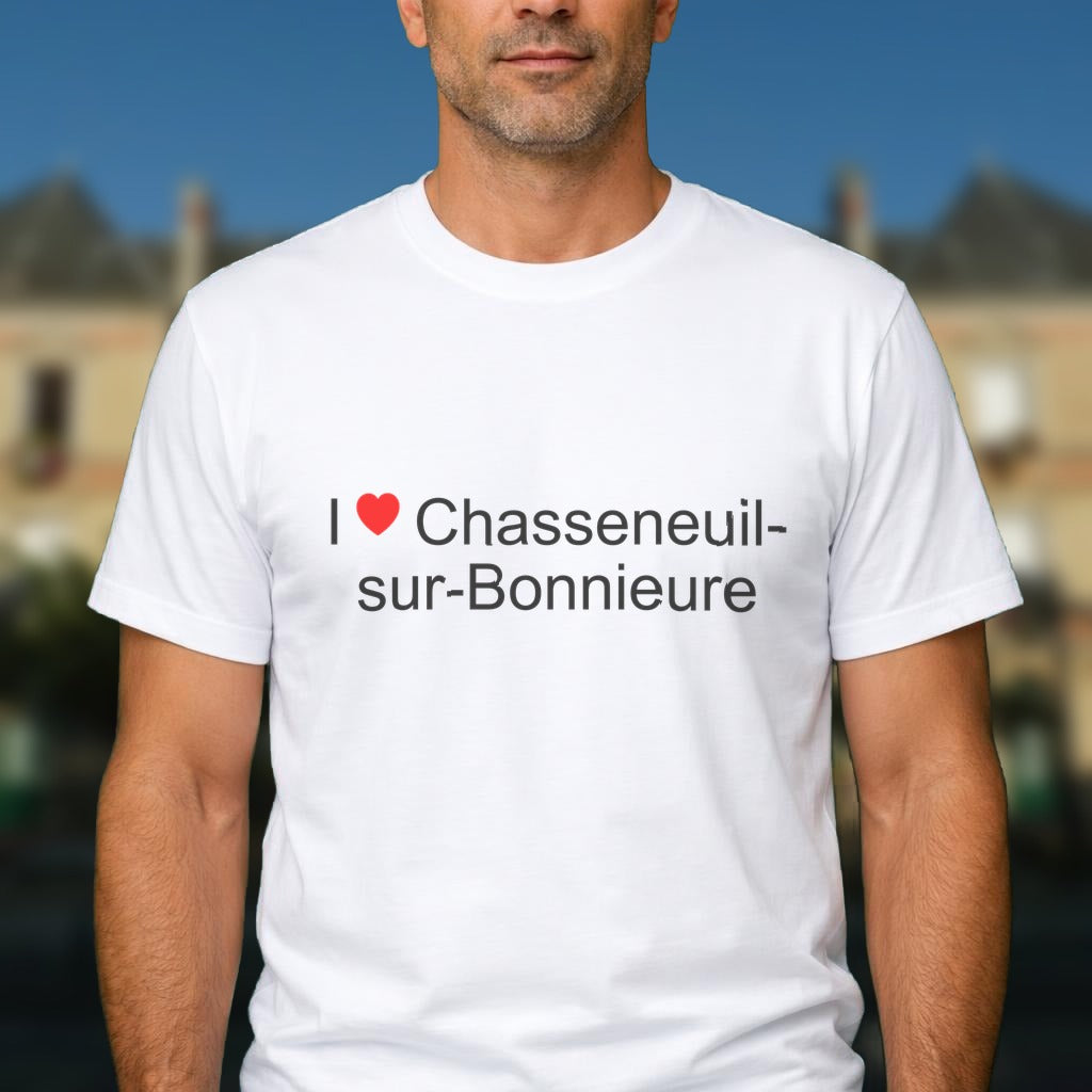 T-shirt I love chasseneuil-sur-bonnieure